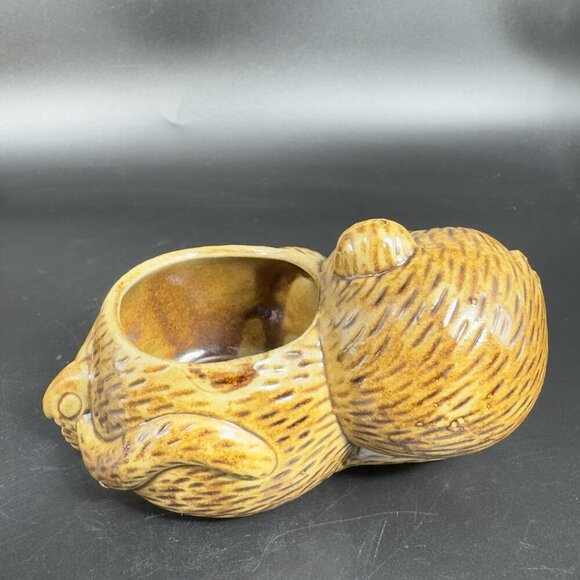 Vintage Ceramic Monkey Votive Candle Holder Small Planter Flower Pot Decor VTG - Picture 11 of 11